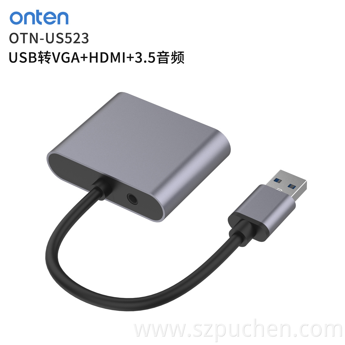 Usb3.0 To Vga Audio Converter Adapter